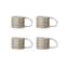 Hello Honey® 12oz. Multicolor Stoneware Mugs with Checkered Pattern, 4ct.
